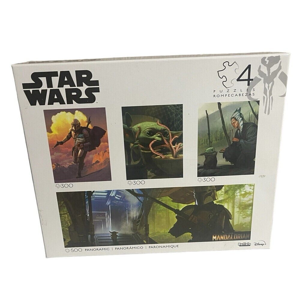 Buffalo Games - Star Wars: The Mandalorian 4 Jigsaw Puzzle Set -